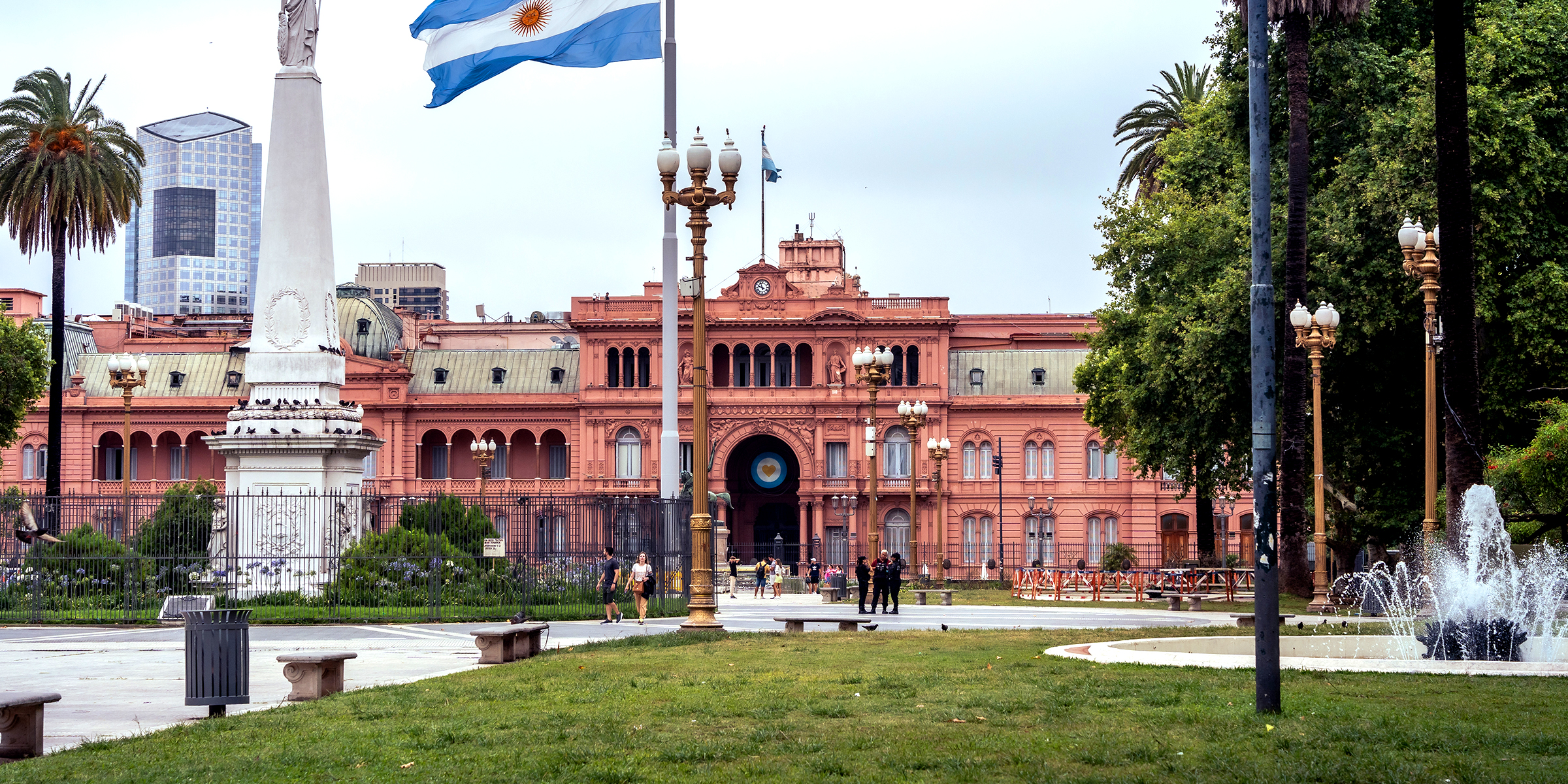 The Argentine flag in at Plaza de Mayo in Buenos Aires, Argentina | Source: Getty Images