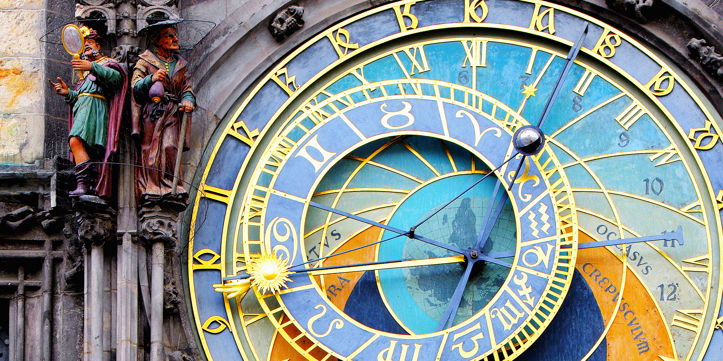 A vintage clock with zodiac signs | Source: Shutterstock