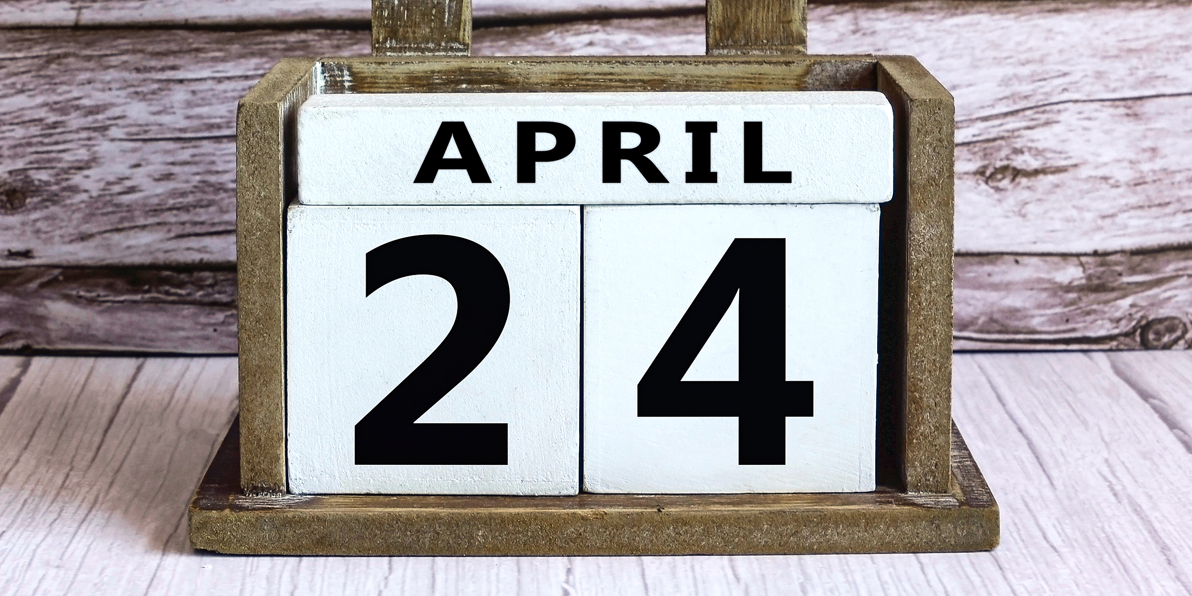 Calendar dated April 24th | Source: Shutterstock