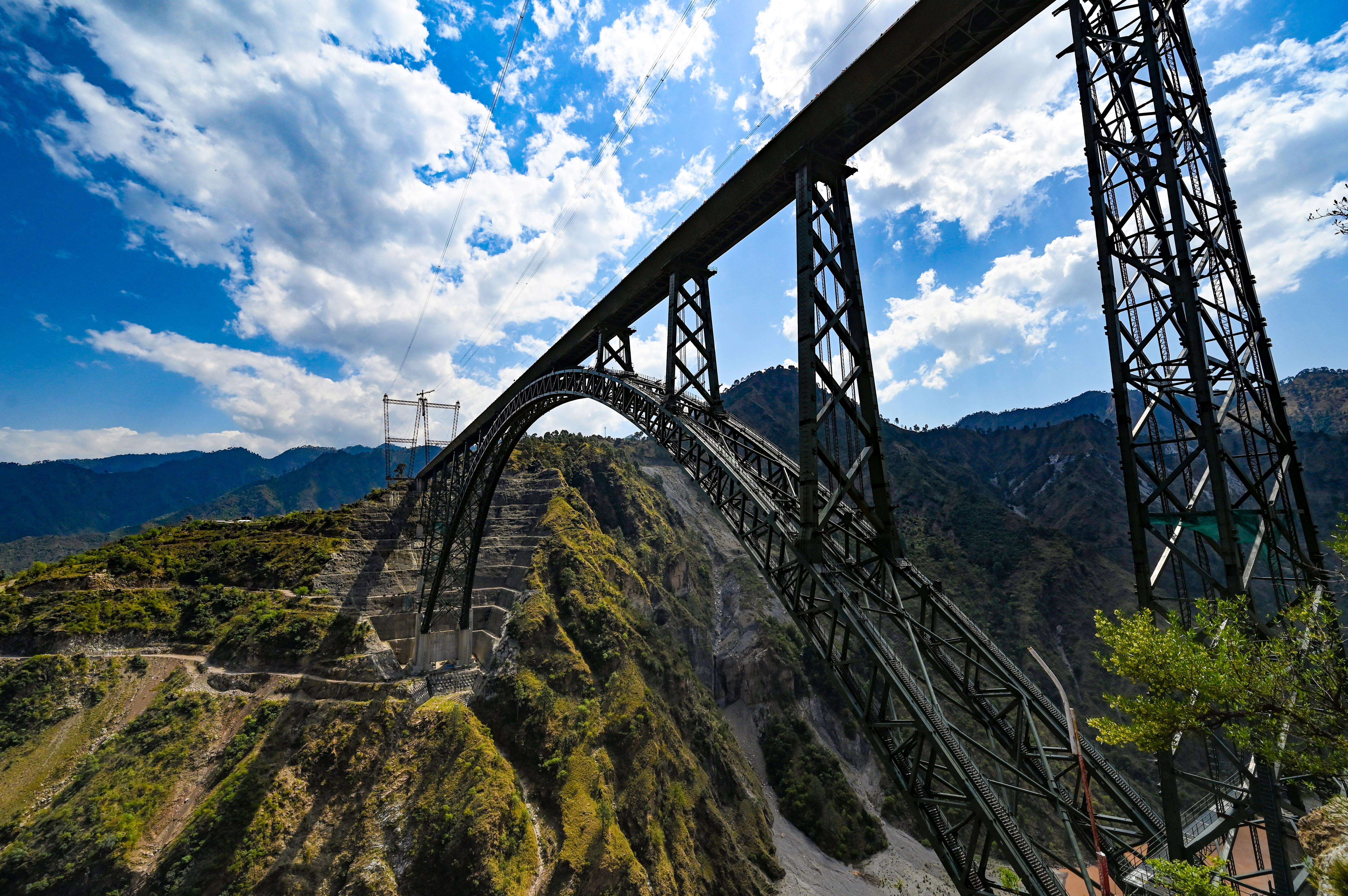 The Chenab Rail Bridge in India | Source: Getty Images